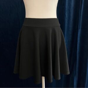 Chic Black Skater Skirt